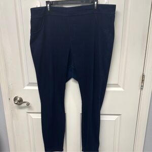 Navy Blue Jean Leggings XXL